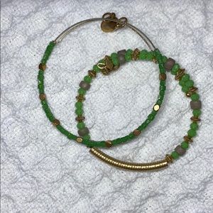 Alex and Ani green bundle set